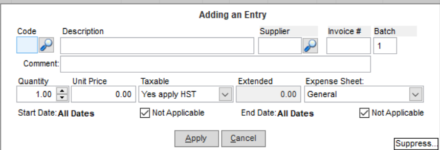 Add an agent expense (Back Office)