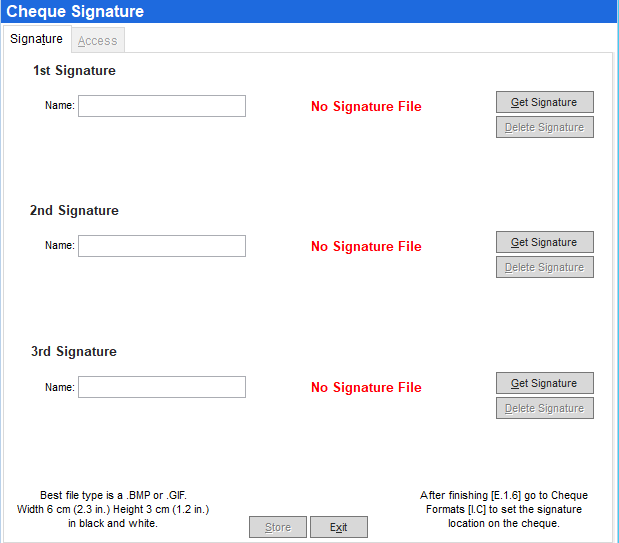 Set up Back Office to use electronic check signatures