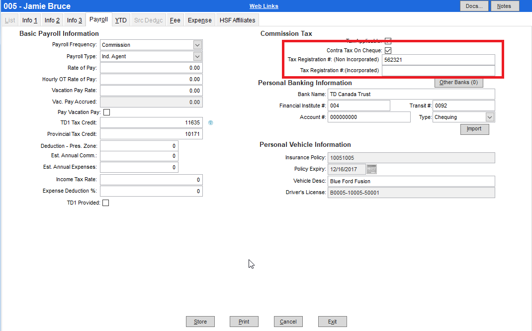 Set up agents to withhold GST or HST [CAN] (Back Office)