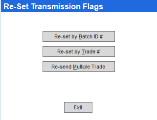BHHS: Reset transmission status (Back Office)