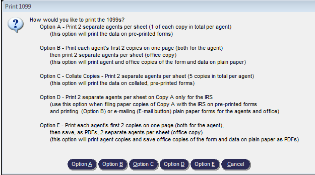 Reprint 1099s for a prior year [U.S.] (Back Office)