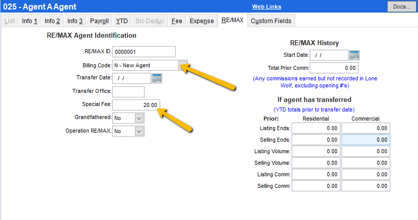 Generate a RE/MAX Monthly Billing report (Back Office)