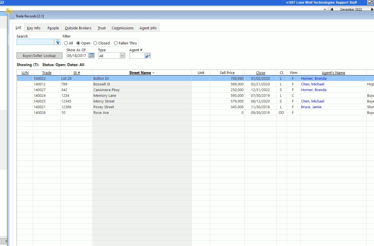 Resize a window in Back Office