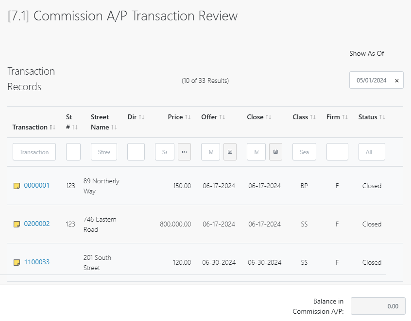 Review activity for a transaction (new Back Office)