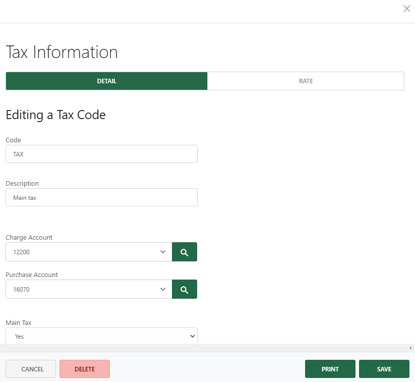 Set up sales tax information (new Back Office)