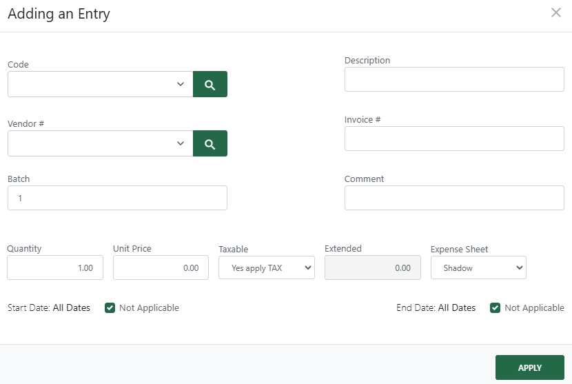 Add an agent expense (new Back Office)