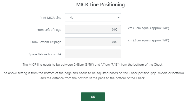 Edit check formats (new Back Office)