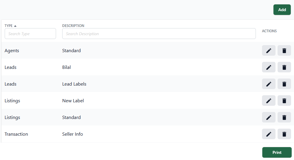 Create a mailing label (new Back Office)