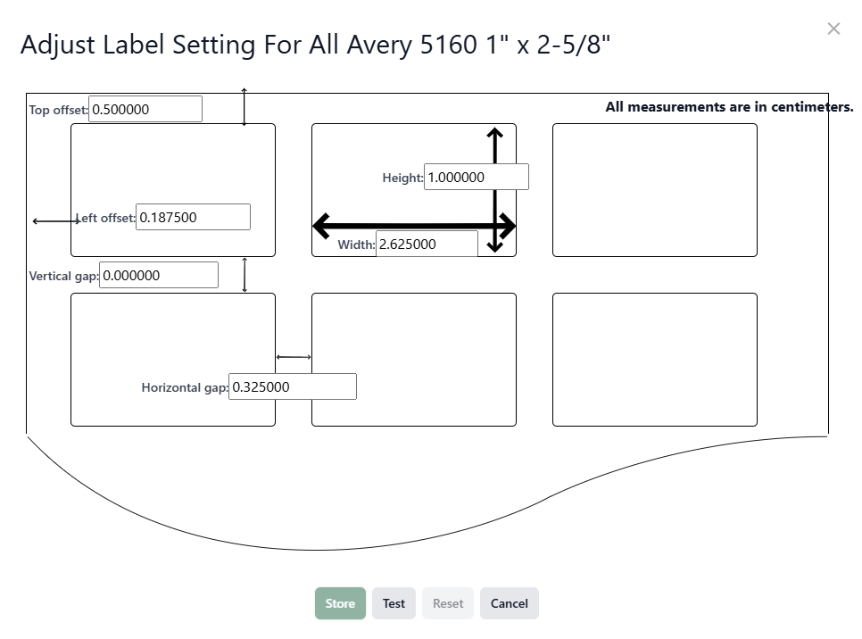 Create a mailing label (new Back Office)