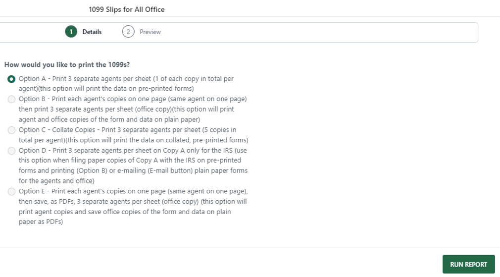 Print 1099s [U.S.] (new Back Office)