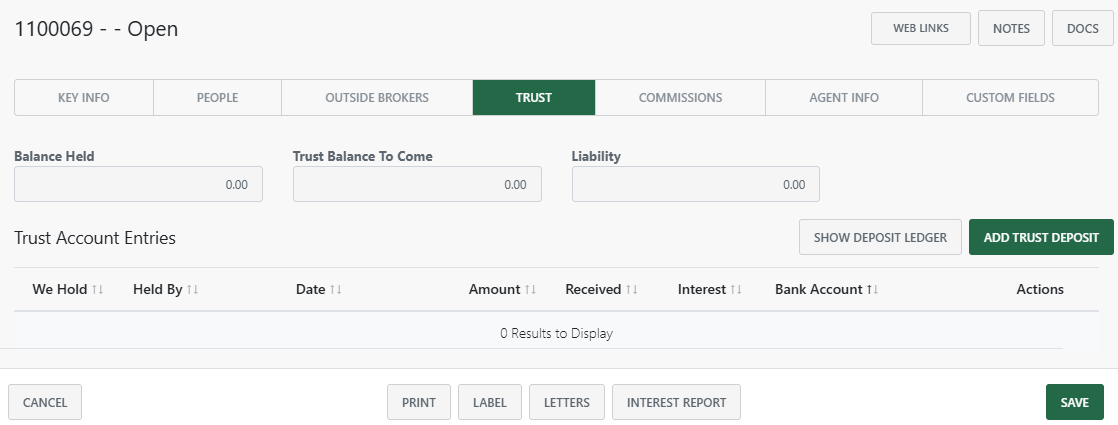 Create a transaction (new Back Office)