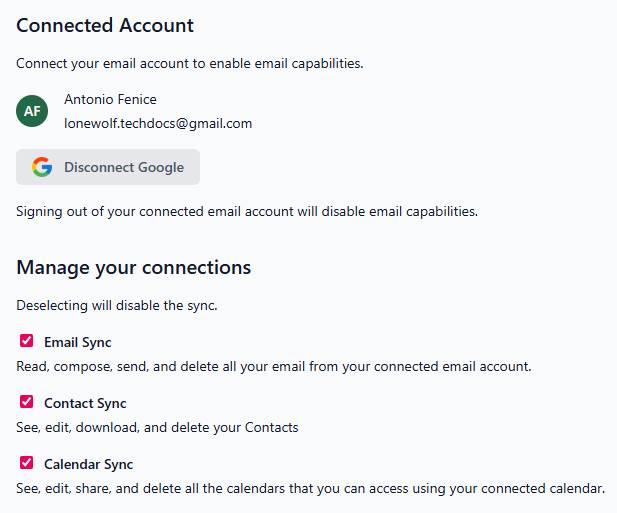 Sync your inbox (Relationships)