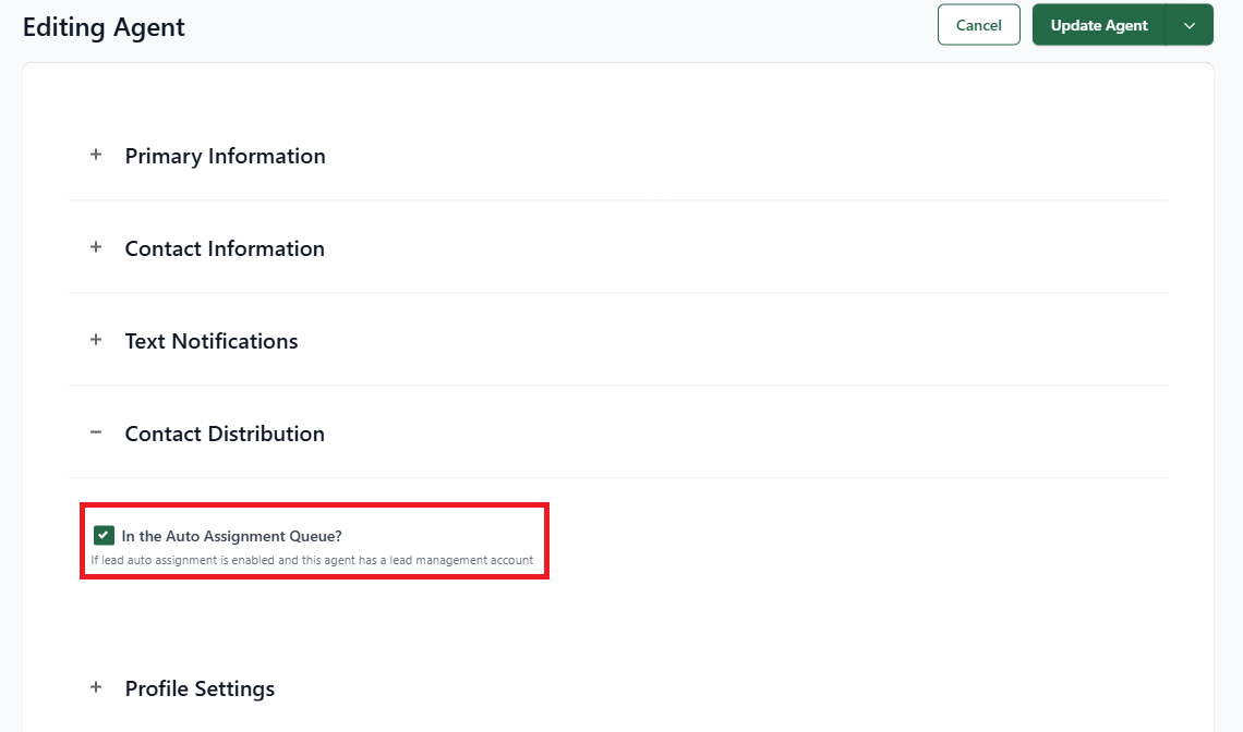 Configure lead settings (Front Office)