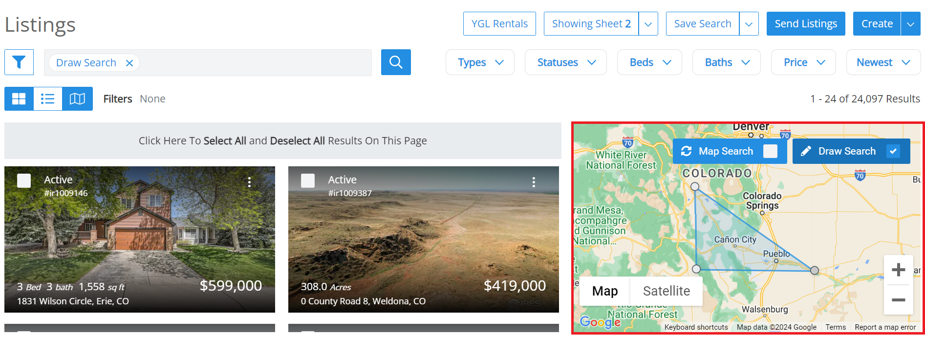 Search and share listings (Propertybase GO)
