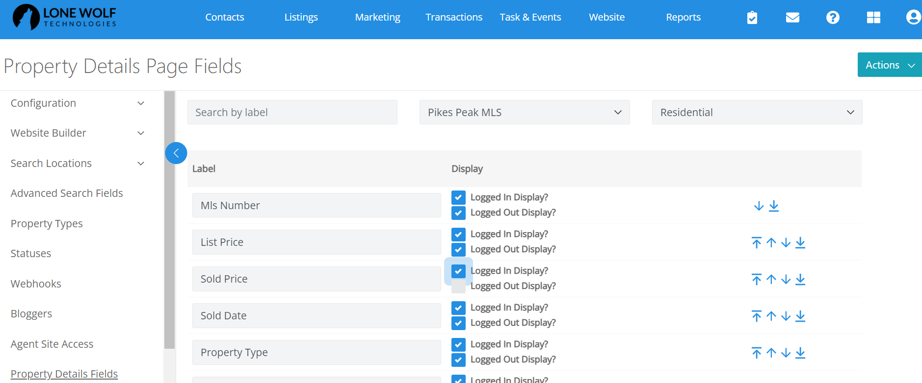 Configure property search and display settings (Propertybase GO)