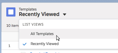 View and edit templates (Propertybase Salesforce Edition)