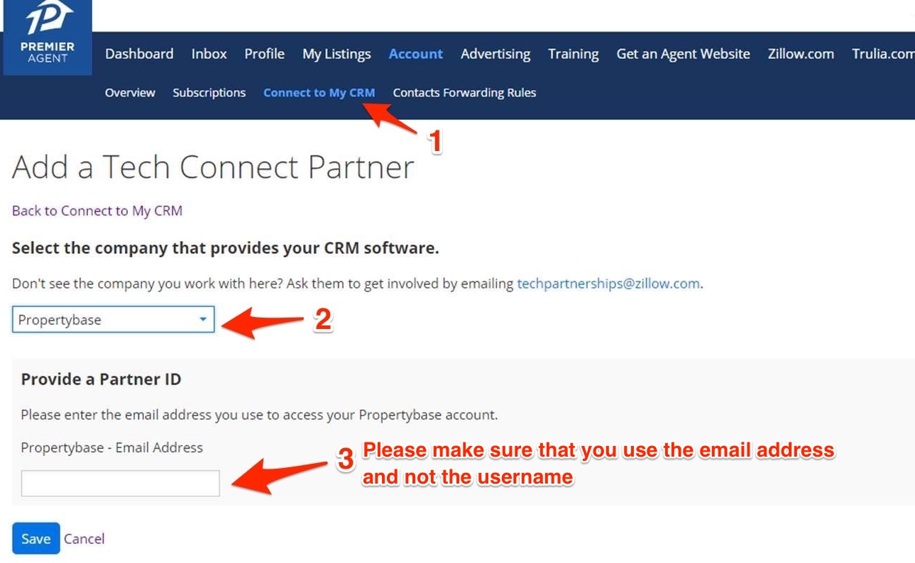 Capture leads from Zillow and Trulia (Premier Agent) (Propertybase