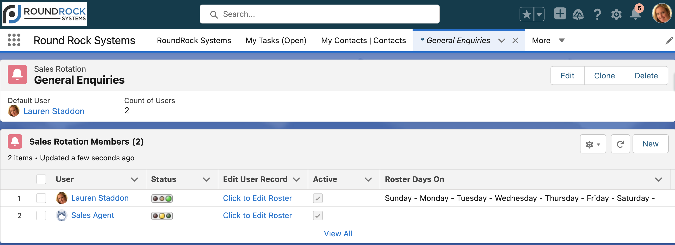 The sales rotation overview (Propertybase Salesforce Edition)