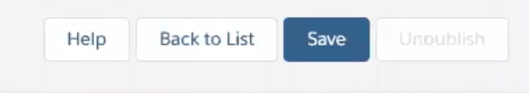 Save Button. Email Template editor for mass email campaigns (Propertybase Salesforce Edition)