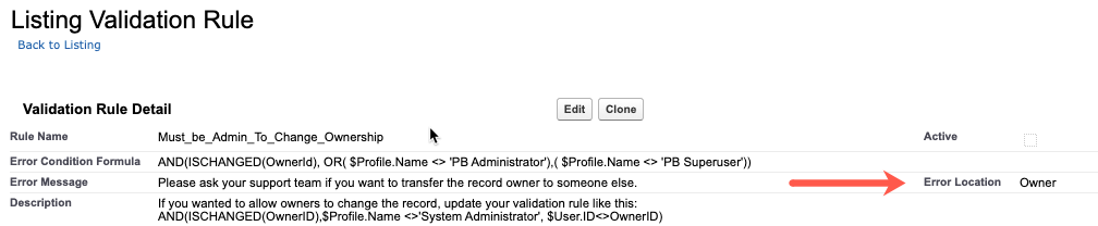 Validation example rules (Propertybase Salesforce Edition)