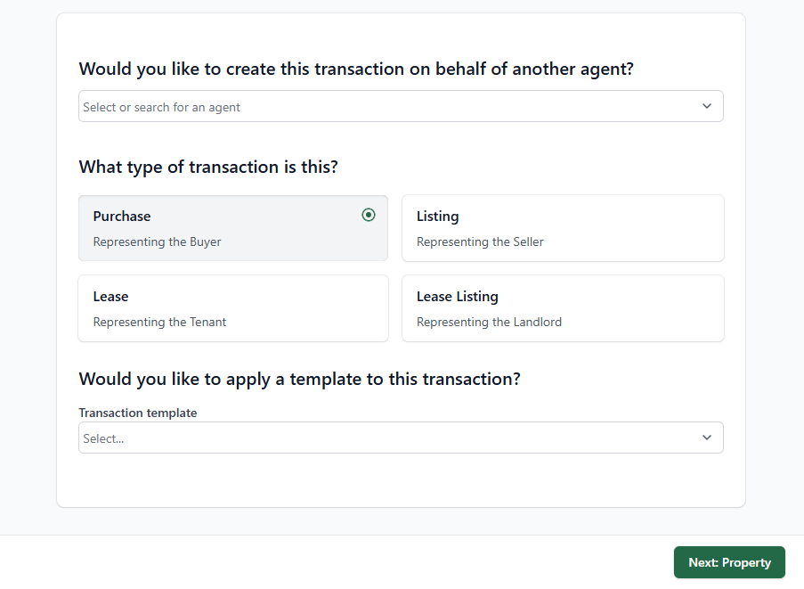 Create a transaction (Transact)