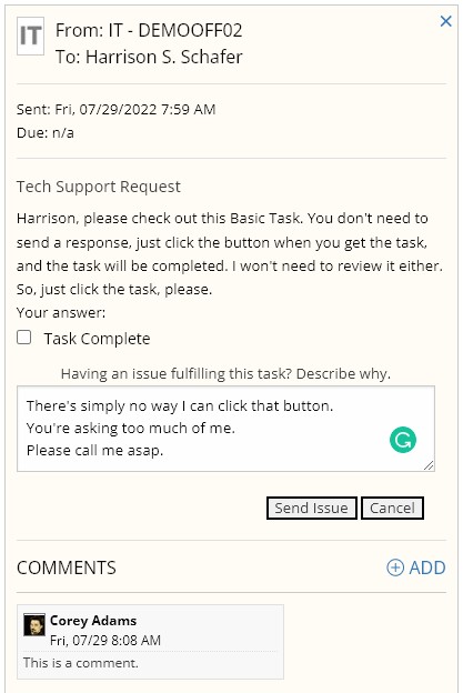 About tasks (Workspace)